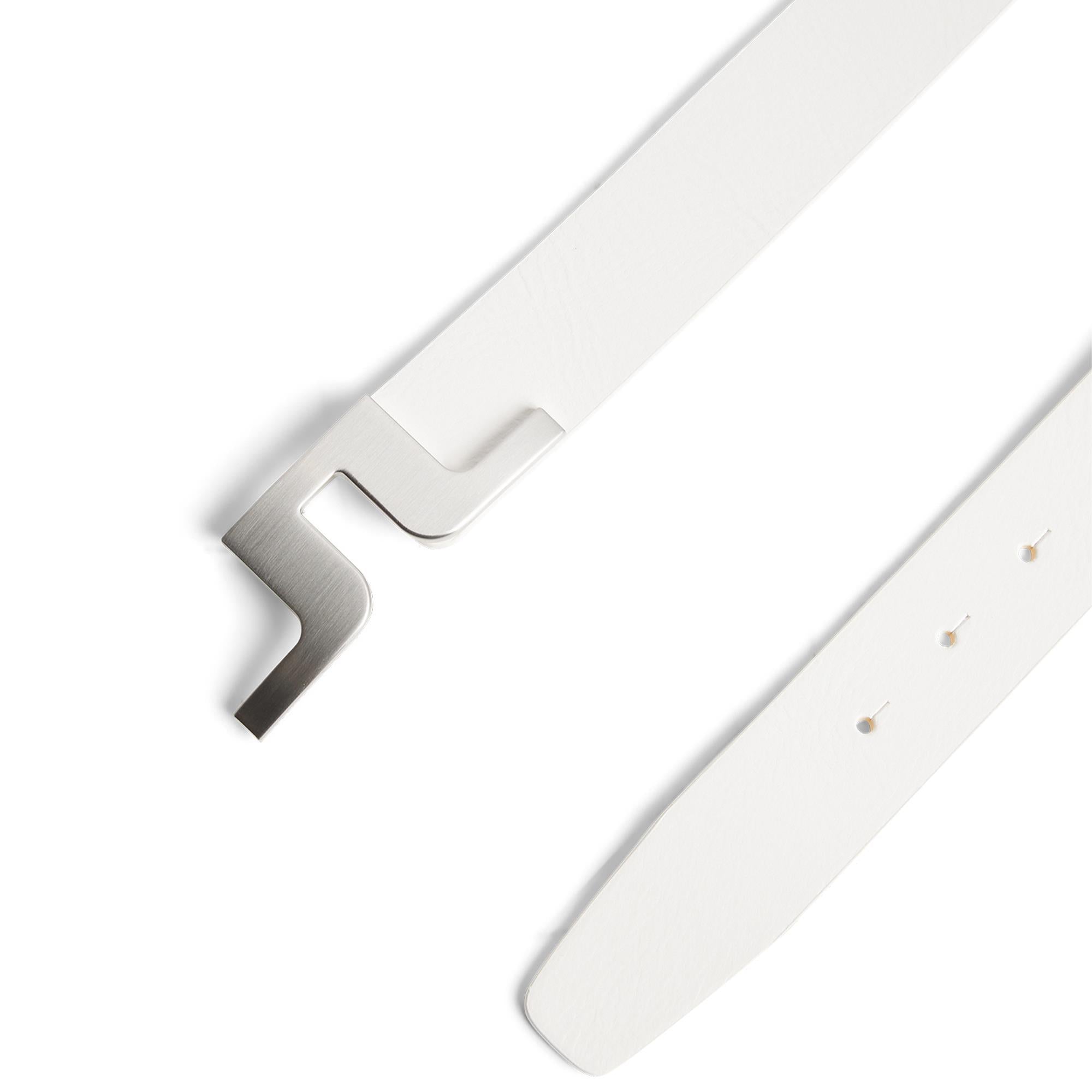 J Lindeberg Bridge Mens Belt White